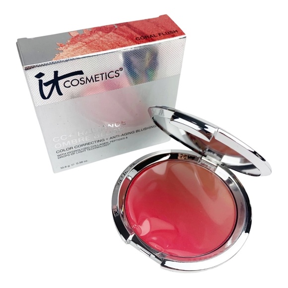 IT Cosmetics CC+ Radiance Ombre Blush Color Correct Anti Aging Coral Flush NIB - Picture 1 of 6